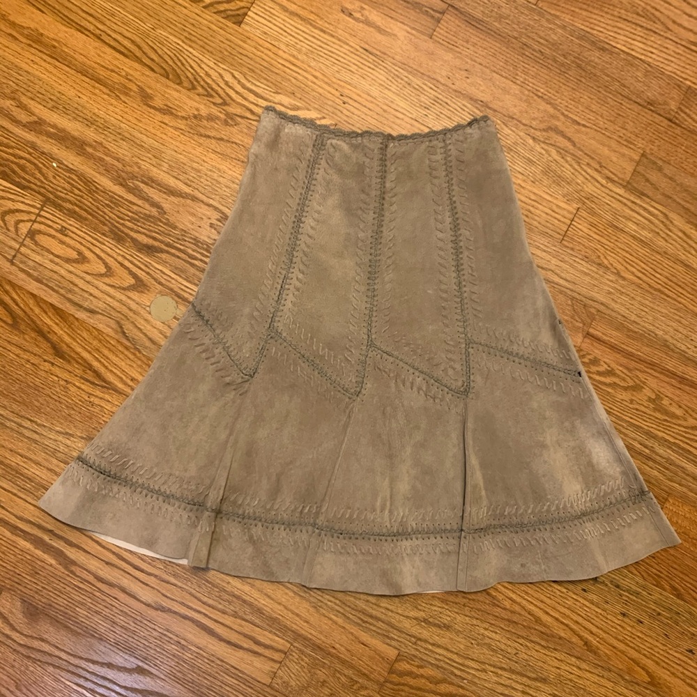 Etcetera genuine leather skirt
